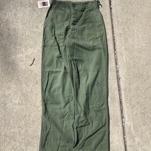 Vintage OG-107 Military Fatigue Pants Army Utility Green Vietnam Era Size 26